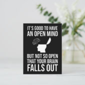 Es ist gut, eine freudvolle Skeptikerin zu haben Postkarte (Stehend Vorderseite)