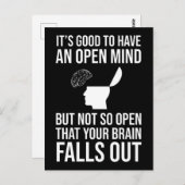 Es ist gut, eine freudvolle Skeptikerin zu haben Postkarte (Vorne/Hinten)