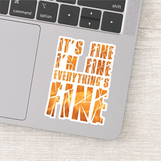 Es ist gut, es geht mir gut, alles ist gut aufkleber (Detail)