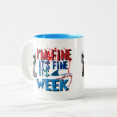 Es ist gut, es ist gut, es ist Hai-Woche Keramik T Zweifarbige Tasse (Vorderseite Links)