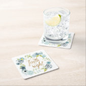 Es ist gut - gehen durch den Glauben nicht durch d Rechteckiger Pappuntersetzer (Vor Ort)