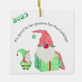 Es ist gut, Gnome Keramik Ornament zu sein (Vorderseite)