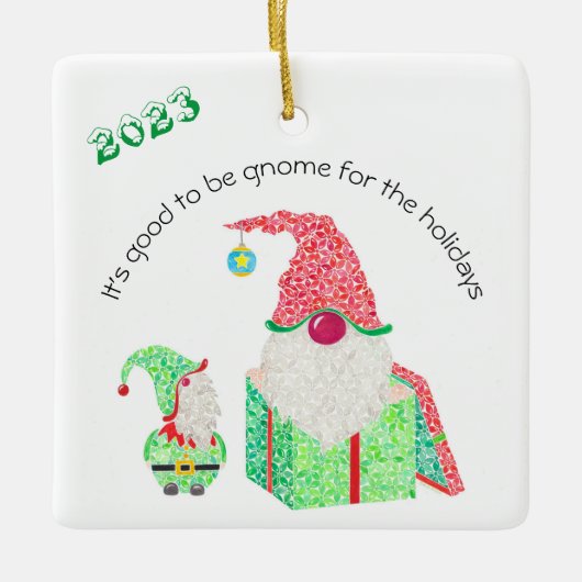 Es ist gut, Gnome Keramik Ornament zu sein (Vorderseite)