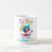 Es ist gut, ich bin gut alles ist feine lustige Ka Kaffeetasse (Mittel)