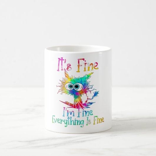 Es ist gut, ich bin gut alles ist feine lustige Ka Kaffeetasse (Mittel)