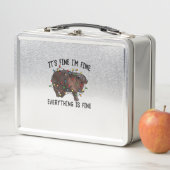 Es ist gut, ich bin gut alles ist gut Moo Deng Bab Metall Brotdose (Beispiel)