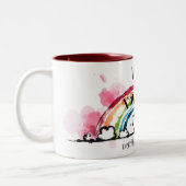 Es ist gut, ich bin gut Alles ist gut Zweifarbige Tasse (Links)