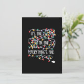 Es ist gut, ich bin gut alles ist schön Weihnachte Einladung (Stehend Vorderseite)