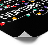 Es ist gut, ich bin gut alles ist schön Weihnachte Poster (Ecke)