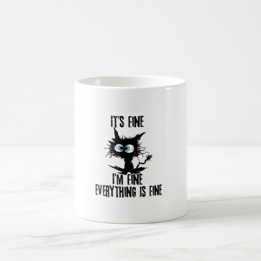 Es ist gut, ich bin gut alles ist schöne schwarze  kaffeetasse (Mittel)