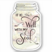 Es ist gut, Landhaus Glas Aufkleber (Vorderseite)