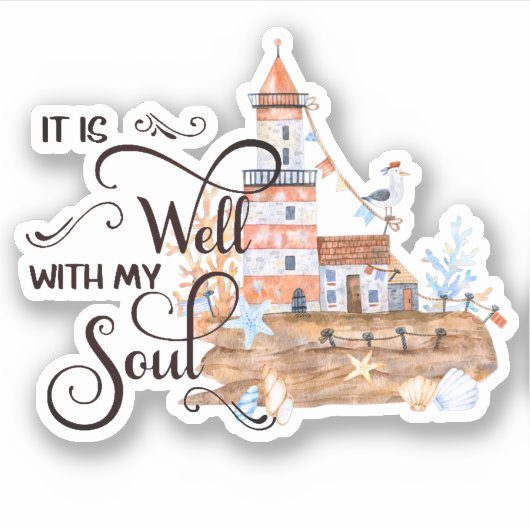 Es ist gut Leuchtturm Aufkleber (Vorderseite)