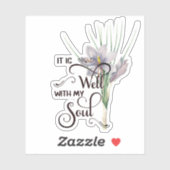 Es ist gut lila aufkleber (Blatt)