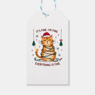 Es ist gut, mir geht's gut, alles ist gut Xmas Kat Geschenkanhänger