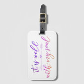 "es ist gut mit Gepäckumbau meines Souls" mit Gepäckanhänger (Vorderseite Vertikal)