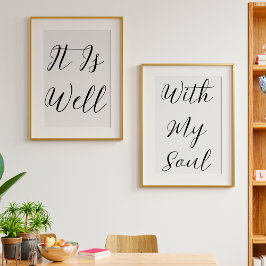 Es ist gut, mit meinem Soul Christlich Typografie Bilderwand Sets