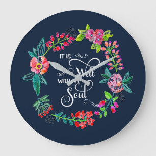 Es ist gut mit meinem Soul Große Wanduhr