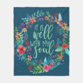 Es ist gut mit meinem Soul, Hymne, Inspiration Zit Fleecedecke (Vorderseite)