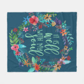 Es ist gut mit meinem Soul, Hymne, Inspiration Zit Fleecedecke (Vorderseite (Horizontal))