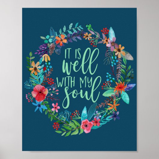 Es ist gut mit meinem Soul, Hymne, Inspiration Zit Poster (Vorne)