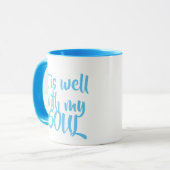 Es ist gut mit meinem Soul Kaffee Tasse hellblau (Vorderseite Links)