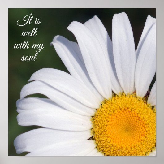 Es ist gut mit meinem Soul Offset Daisy Poster (Vorne)