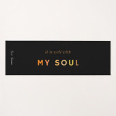 Es ist gut mit meinem Soul | Religiöse Orgel | Bib Yogamatte (Vorderseite (Horizontal))