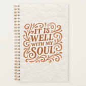 Es ist gut mit meinem Soul Typografie Planer (Vorderseite)