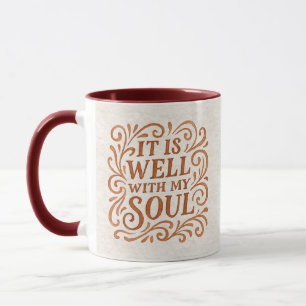 Es ist gut mit meinem Soul Typografie Tasse