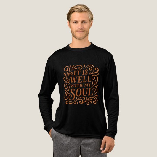 Es ist gut mit meinem Soul Typografie Tri-Blend Shirt (Volle Vorderseite)
