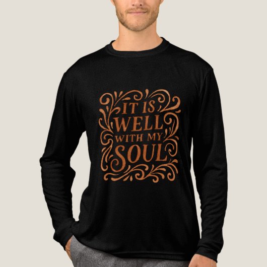 Es ist gut mit meinem Soul Typografie Tri-Blend Shirt (Vorderseite)