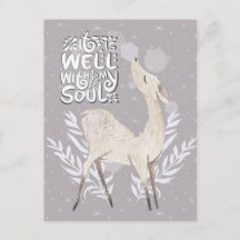 Es ist gut mit meinem Soul, Winter-Wasserfarben-Hi