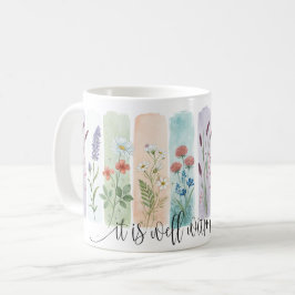 Es ist gut mit meiner Seele Blumengrüße-Tasse Kaffeetasse