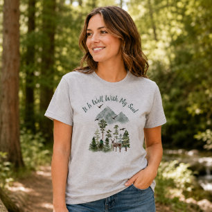 Es ist gut mit meiner Seele Christliches Lied Wood T-Shirt