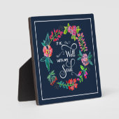 Es ist gut mit meiner Soul-Plakette Fotoplatte (Vorderseite)