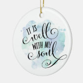 Es ist gut mit meiner Soul-Weihnachtsverzierung Keramik Ornament (Links)