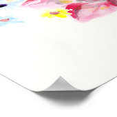 Es ist gut mit mir in einer Blume Kalligraphie Poster (Ecke)