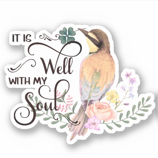 Es ist gut rosa Vogel Aufkleber (Vorderseite)