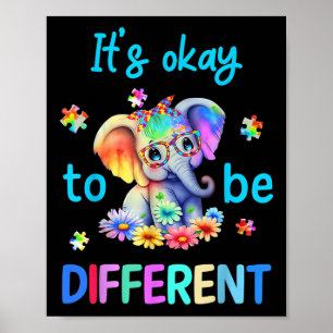 Es ist gut, um ein anderes Autismus Bewusstsein Ni Poster
