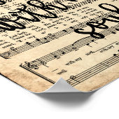 Es ist gut Vintag Hymn Poster (Ecke)