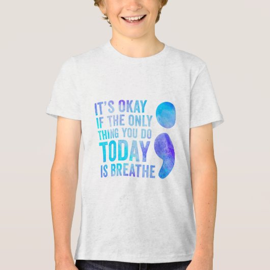 Es ist gut, wenn das Einzige, was du heute tust, d Tri-Blend Shirt (Vorderseite)