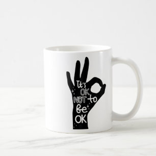 Es ist gut, wenn man nicht von der Selbstmordpräve Kaffeetasse
