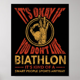 Es ist gut, wenn Sie Biathlon Funny Sports Hu nich Poster