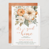 Es ist gut, Zuhause Pumpkin Housewarming Party zu Einladung (Vorne/Hinten)