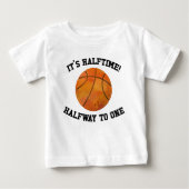 Es ist halb so! Basketball Sport Halbpension Baby T-shirt (Vorderseite)
