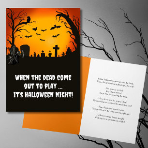 Es ist Halloween Night im Grab des Grimschen Sense Karte