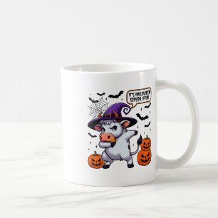 Es ist Halloween Saison Bruh Funny Cow Moo Spooky Kaffeetasse