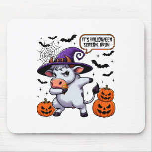 Es ist Halloween Saison Bruh Funny Cow Moo Spooky Mousepad