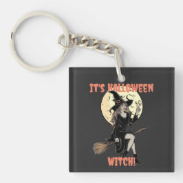Es ist Halloween Witch Funny machen Ihre eigenen M Schlüsselanhänger