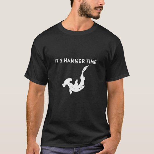 Es ist Hammer Time Shark Men's Shirt (Vorderseite)